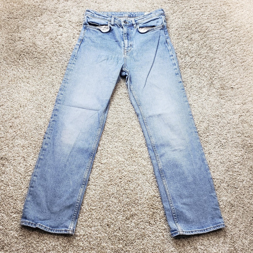 COS Jeans Womens 29x26 Blue Light Wash Straight Relaxed Denim Cotton Stretch
